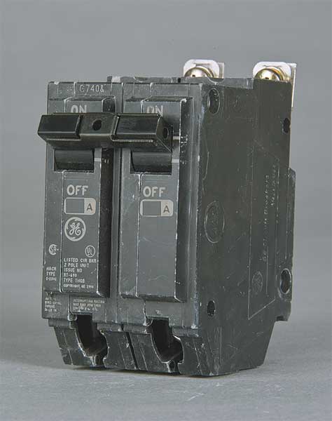 Miniature Circuit Breaker, 70 A, 120/240V AC, 2 Pole, Bolt On Mounting Style, THQB Series