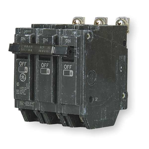 Miniature Circuit Breaker, 40 A, 120/240V AC, 3 Pole, Bolt On Mounting Style, THQB Series