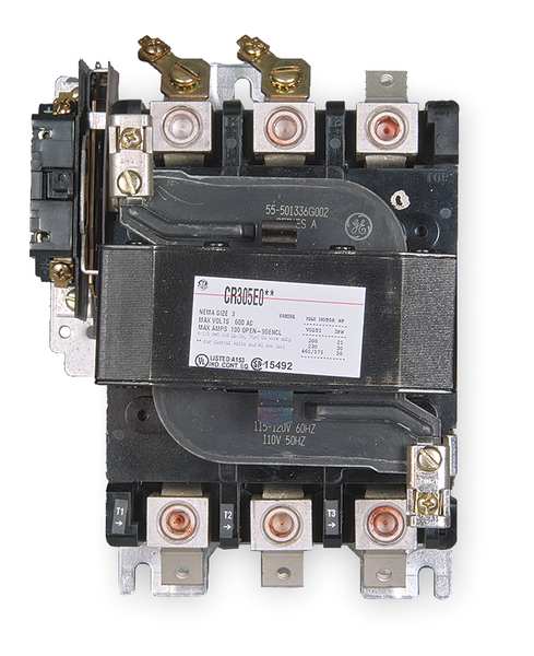 120VAC Non-Reversing Magnetic Contactor 3P 90A NEMA 3