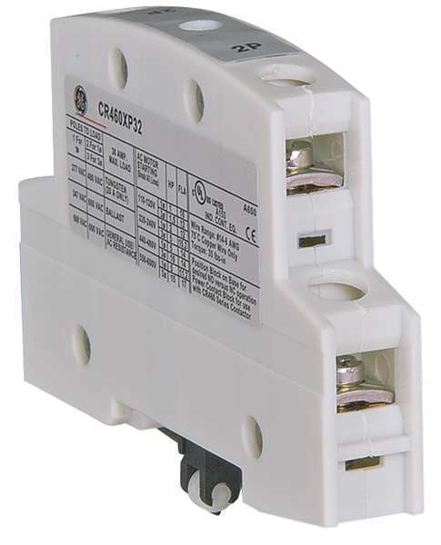 Power Pole Assembly, 2 Pole, 30A, For Use With GE Series CR463 Contactors