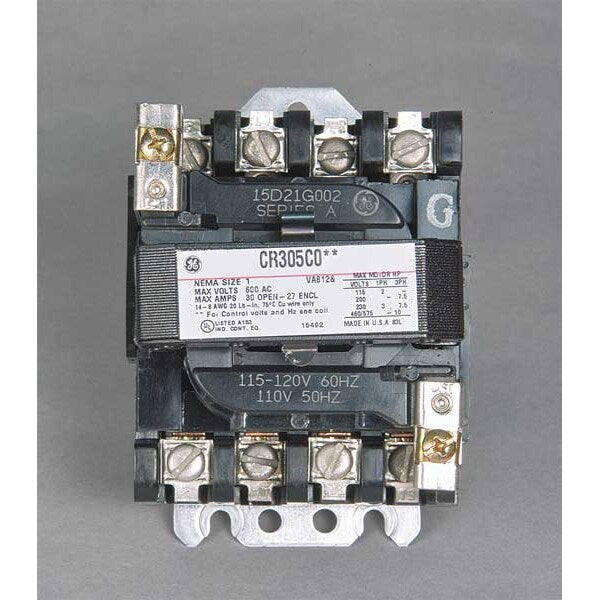 120VAC Non-Reversing Magnetic Contactor 3P 18A NEMA 0