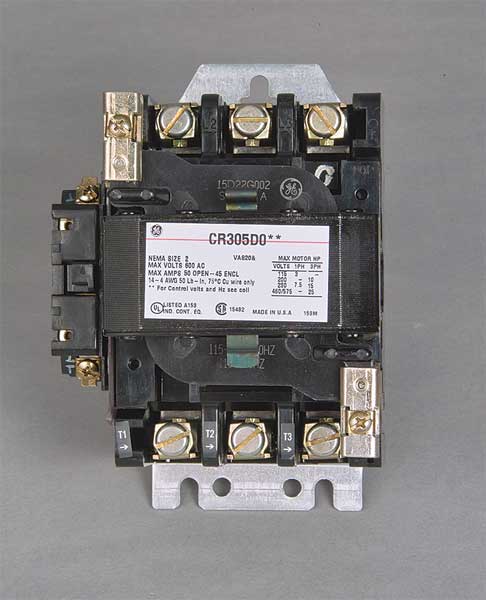 120VAC Non-Reversing Magnetic Contactor 3P 45A NEMA 2