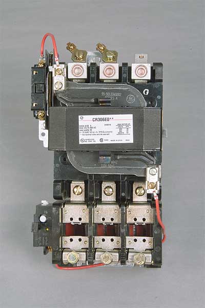 Nonreversing Magnetic Motor Starter, No Enclosure NEMA Rating, 120V AC, 3 Poles