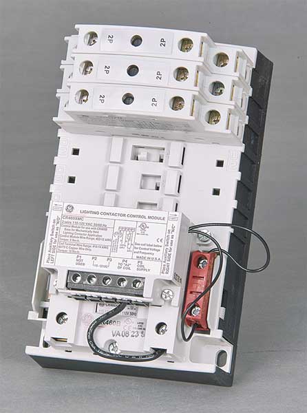 Lighting Contactr, 6P, 277V, Open, Mech Held