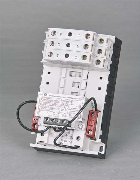 Lighting Contactr, 6P, 277V, Open, Mech Held