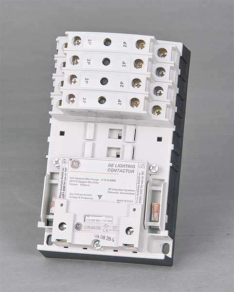120VAC Electrically Held Lighting Contactor 8P 30A