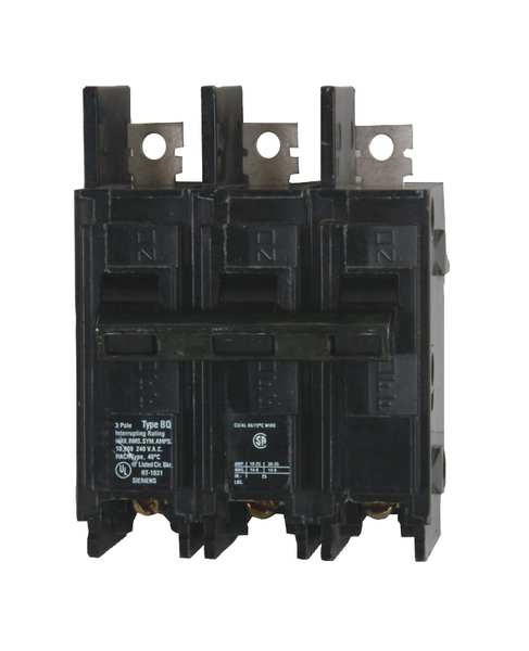 Miniature Circuit Breaker, 70 A, 240V AC, 3 Pole, Bolt On Mounting Style, BQH Series