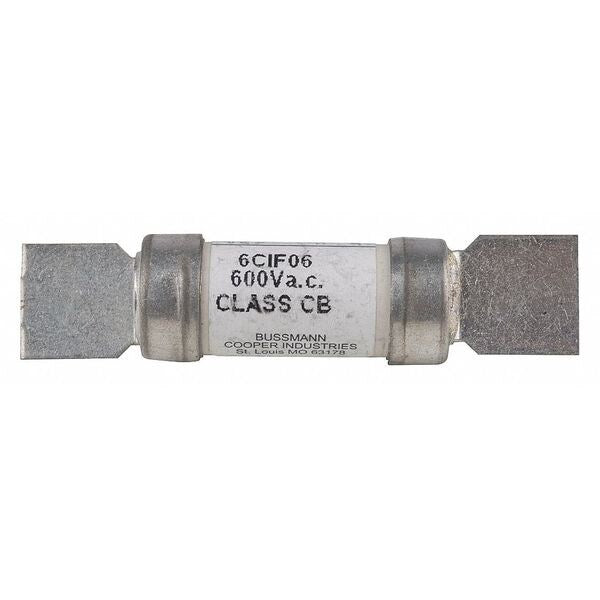 Fuse, Time Delay, 6 A, CIF06 Series, 600V AC, 250V DC, 60mm L x 14mm dia