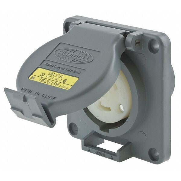 30A Watertight Twist-Lock Receptacle 2P 3W 125VAC