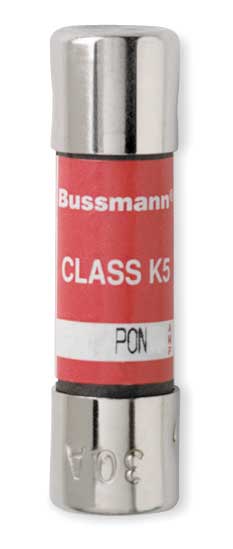 Fuse, Time Delay, 20 A, PON Series, 250V AC, Not Rated, 50.8mm L x 14.3mm dia