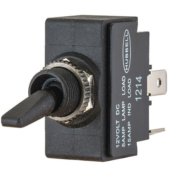 Lighted Toggle Switch, SPST, 1/4 in.