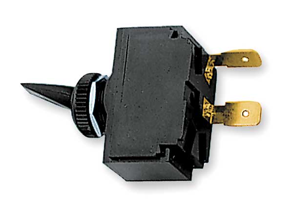 Marine Toggle Switch, SPST, 2 Connections, On/Off/On, 15A @ 12VDC