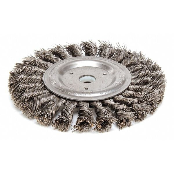Twist Wire Wheel Wire Brush, Arbor, 6