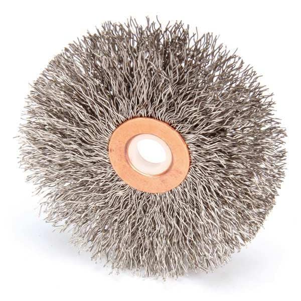 Wire Wheel Wire Brush, Threaded Arbor, 3