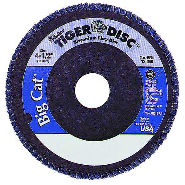 Arbor Mount Flap Disc, 4-1/2in, 80, Medium