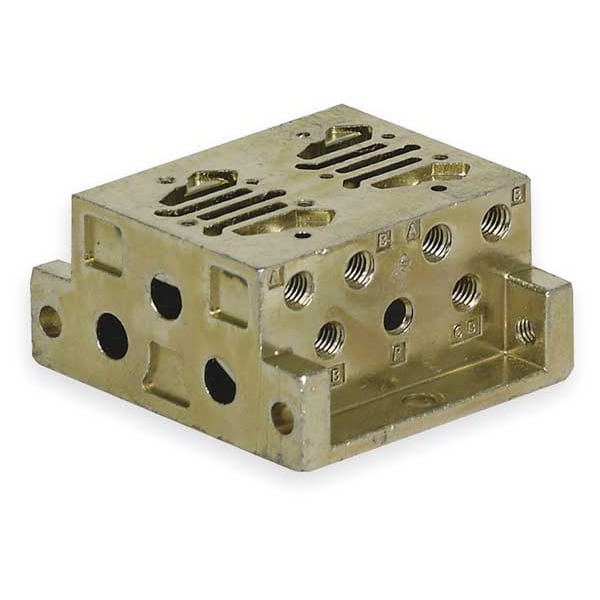 Manifold Block, 3 Stations, 10-32 UNF-B