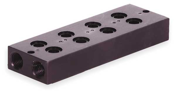 Manifold Block, 4 Stations, 1/4 NPT