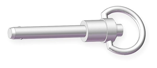 Lock Pin, Ring, 2 In, 1/4