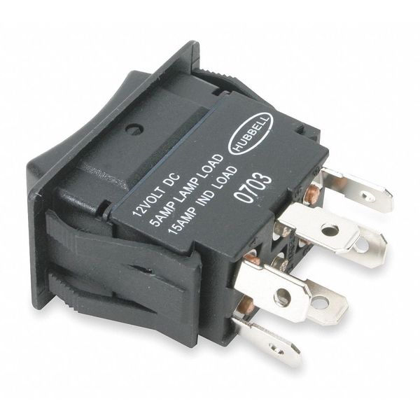 Marine Rocker Switch, DPDT, 6 Connections