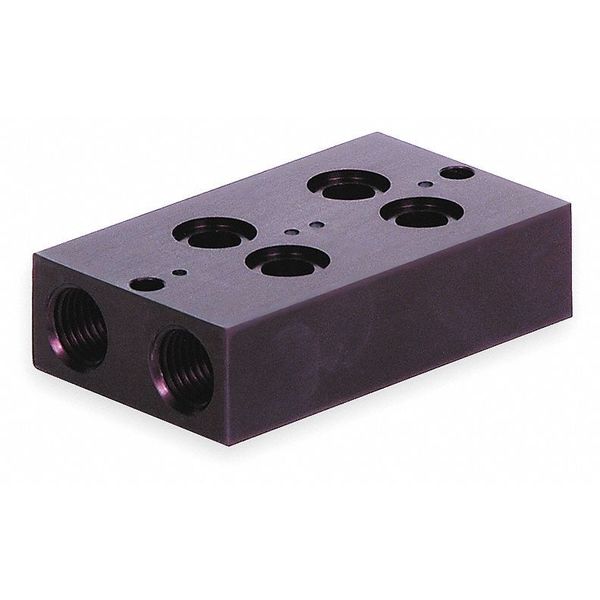 Manifold Block, 2 Stations, 1/4 NPT