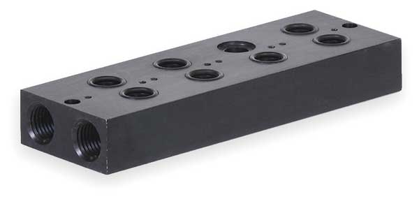 Manifold Block, 4 Stations, 1/4 NPT