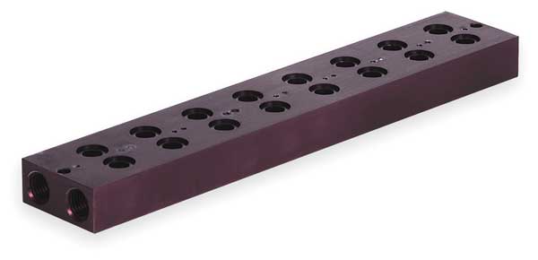 Manifold Block, 8 Stations, 1/4 NPT