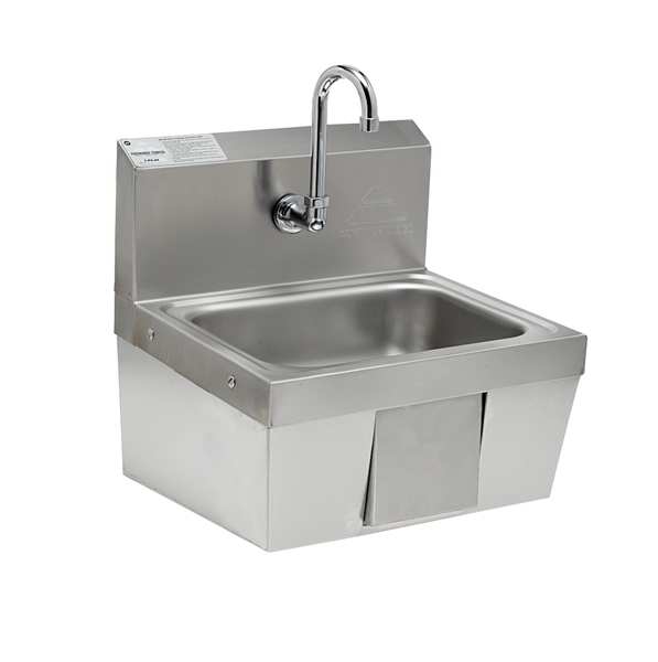 Hand Sink, Wall, 17-1/4 In. L, 15-1/4 In. W
