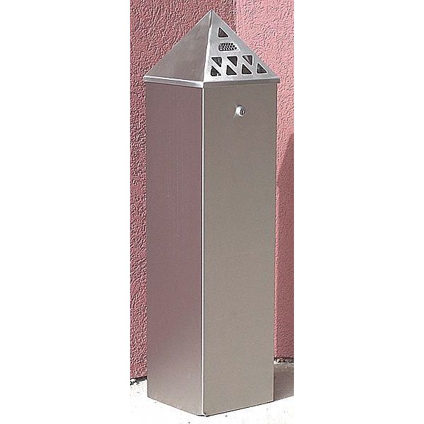 Cigarette Receptacle, 1-3/4 gal., Black