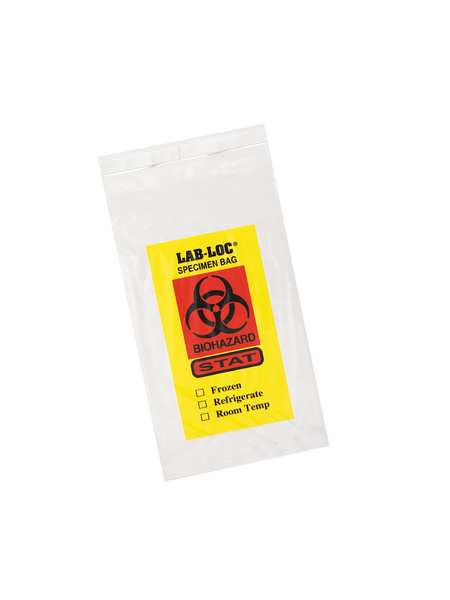 Biohazard Bags, 0.5 gal., Clear, PK1000