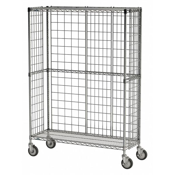 Wire Cart 3-Sided, 24 In. W, 48 In. L