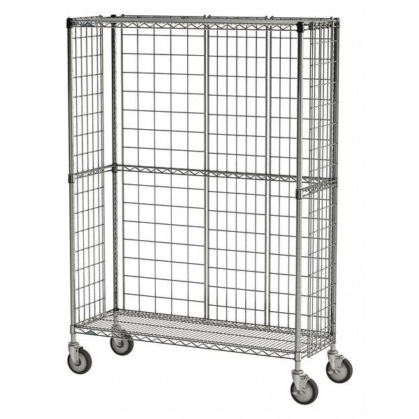 Wire Cart 3-Sided, 18 In. W, 60 In. L