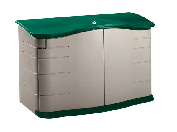 18 cu ft Resin Horizontal Outdoor Storage Shed, Sandstone
