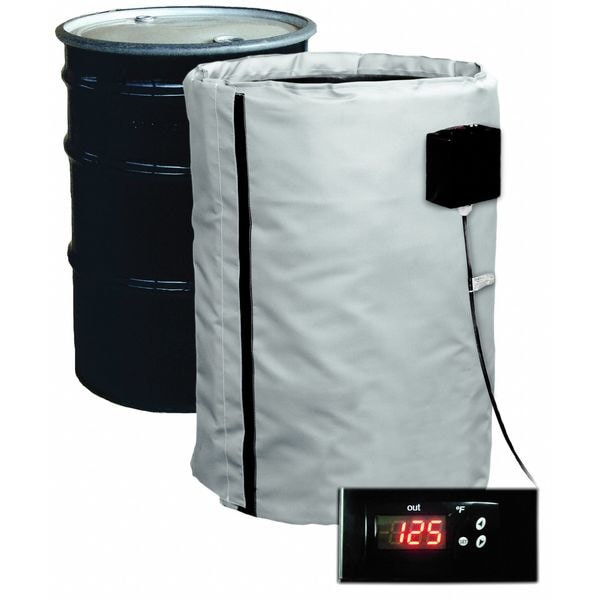 Drum Heater, Single-Zone - For Poly Drums, 55 Gallon, 120V, 770W