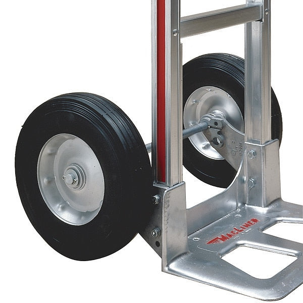 Wheel, 8 in H, 2-1/2 in W, 8 in D, Rubber