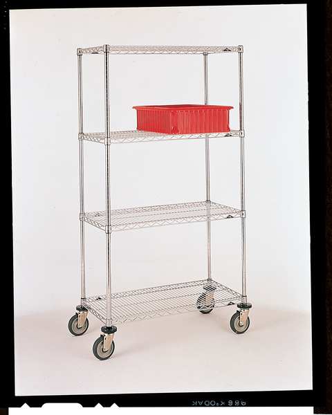 Wire Cart, 24 In. W, 48 In. L, Steel
