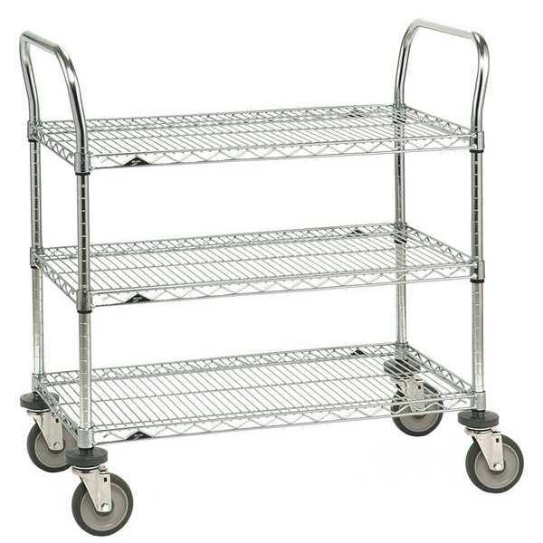 Wire Cart, 18 In. W, 36 In. L, Steel
