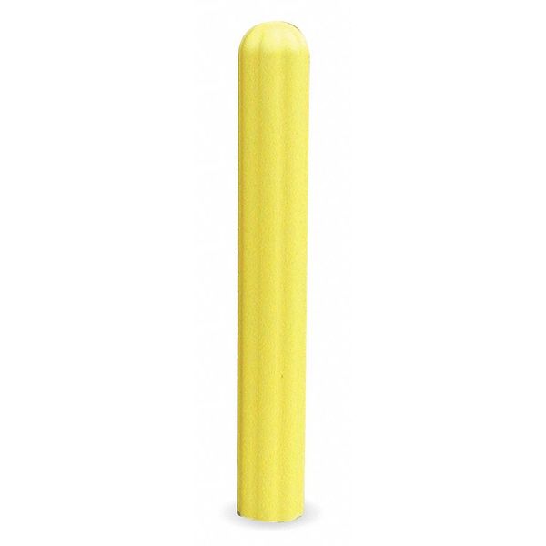 Post Sleeve, 4 In Dia., 56 In H, Yellow