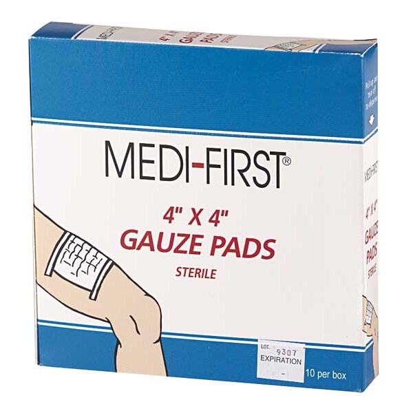 Gauze Pad, Cotton Blend Gauze, PK10