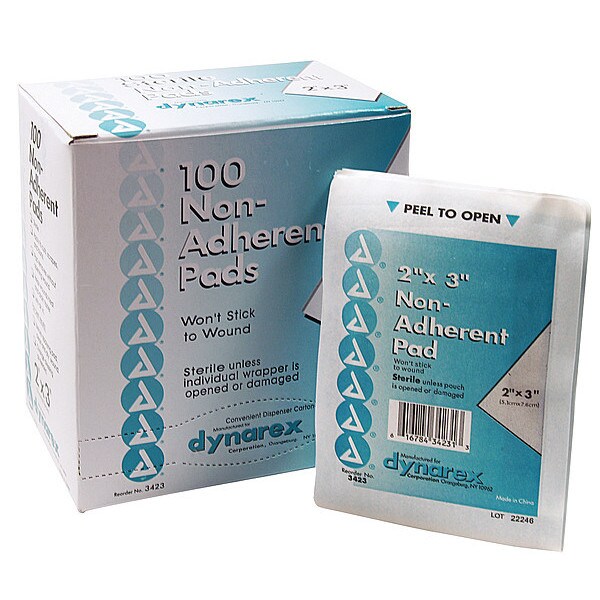 Non-Adherent Pad, Sterile, Rayon, PK100