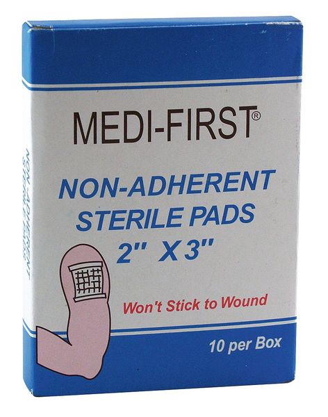 Non-Adherent Pad, Sterile, No, PK10