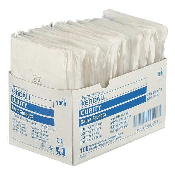 Sponge, Sterile, White, Gauze, PK100