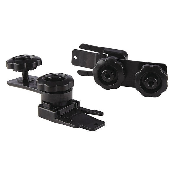 Faceshield Adapter, Slotted, Blk, PR