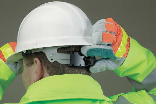 Front Brim Hard Hat, Type 1, Class E, Ratchet (6-Point), White