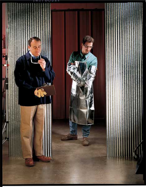 Aluminized Bib Apron, Aluminized Rayon