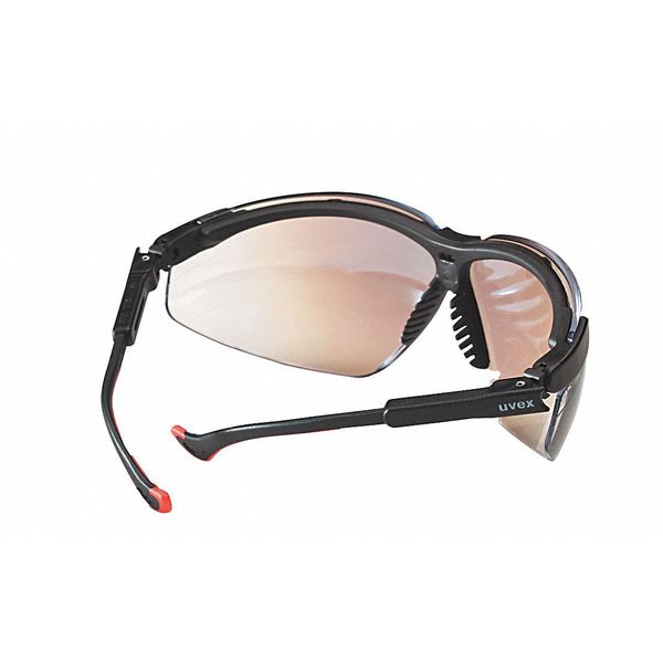 Safety Glasses, Wraparound Clear Polycarbonate Lens, Scratch-Resistant