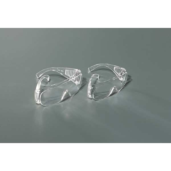 Safety Glasses, OTG Clear Polycarbonate Lens, Scratch-Resistant