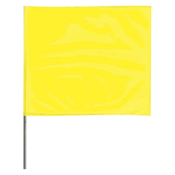 Marking Flag, Fluor Yellow, Vinyl, PK100