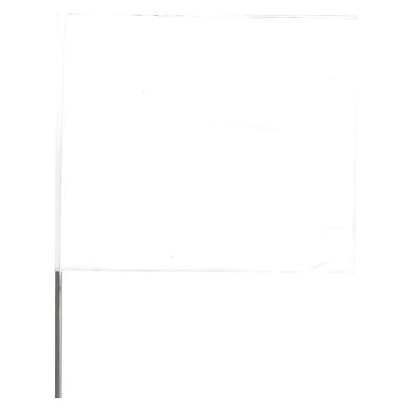 Marking Flag, White, Blank, Vinyl, PK100