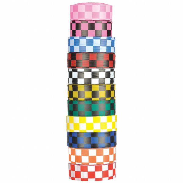 Flagging Tape, White/Red, 300ft x 1-3/8 In
