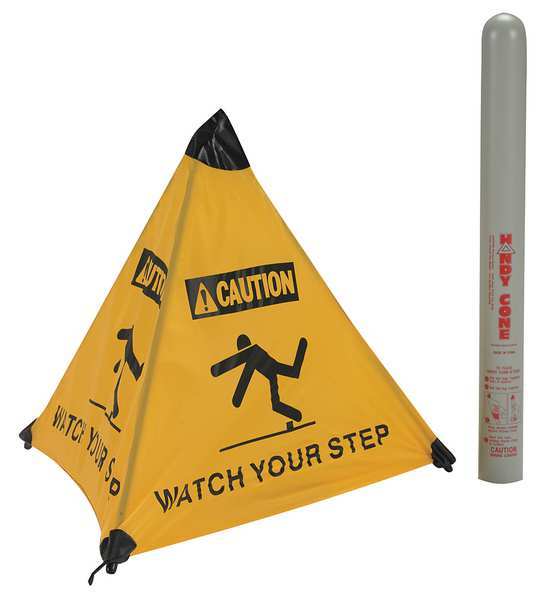 Floor sign, 18 in H, Nylon, English, 17177I